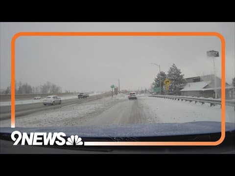 Winter storm causes messy roads around Denver