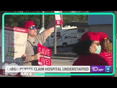Largo nurses demostrate, claim hospital is understaffed