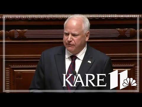 Governor Tim Walz delivers annual State of the State Address