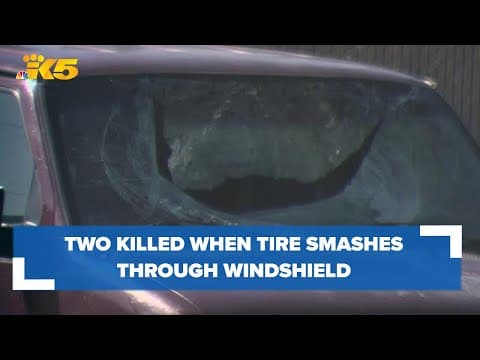 Two killed after rogue tire smashes through van windshield in Lakewood