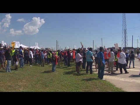 There's been a rise in panic buying amid dock worker strike