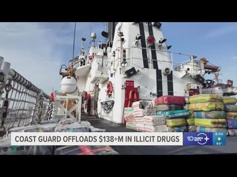 Coast Guard offloads $138 million in illicit drugs in Miami