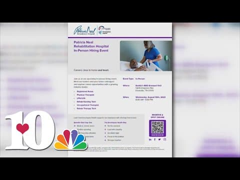 Patricia Neal Rehabilitation Hospital to host job fair for Knox County rehab hospital