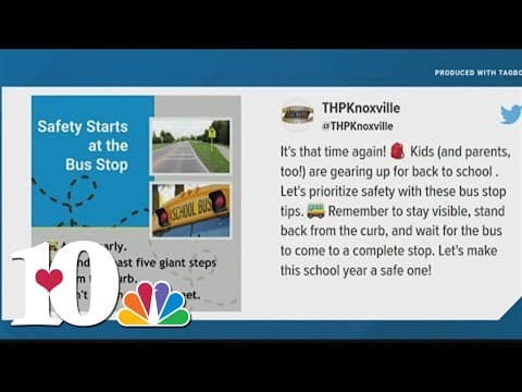 Tennessee Highway Patrol shares bus stop safety tips