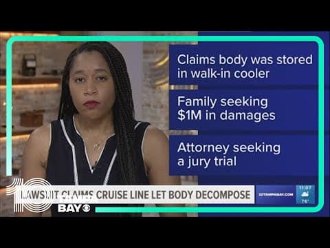 Cruise line let passenger's body decompose, lawsuit says