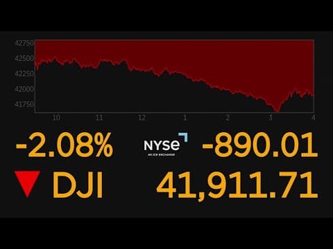 Stocks: Dow tumbles nearly 900 points, Nasdaq suffers worst day since 2022