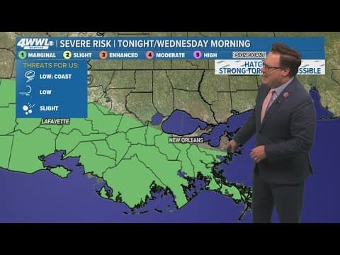 New Orleans Weather: Rain and storms this evening and overnight