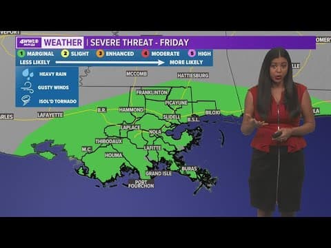 Heavy rain moving in Friday