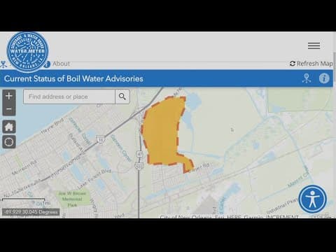 Boil water advisory for parts of New Orleans East