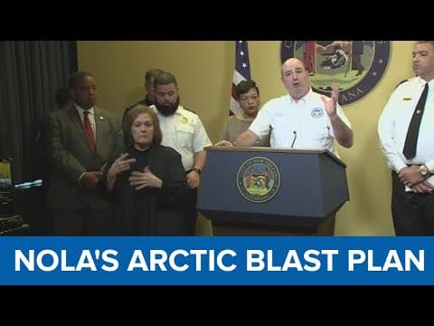 City of New Orleans announces arctic blast plan