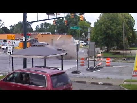 VIDEO: Crash at intersection injures two adults, six children in Indiana