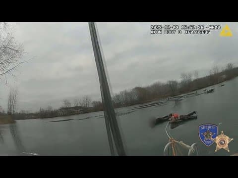 2 anglers rescued after falling through thin ice in Anoka Country