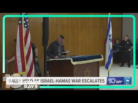 Rally held in Lakeland as Israel-Hamas war escalates