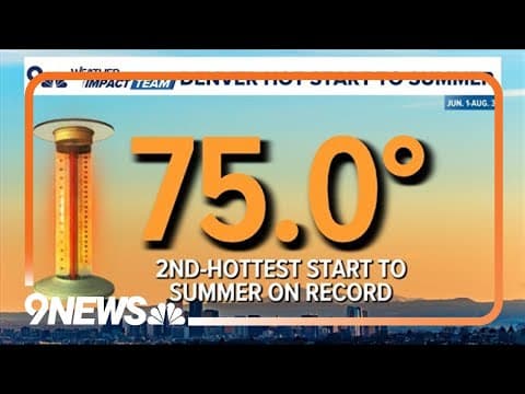 This was Denver's second hottest summer on record