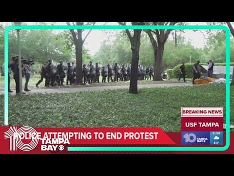 Authorities attempting to end pro-Palestine protest at USF, deploying tear gas