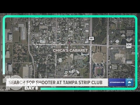 Shooting at Tampa strip club leaves 1 person hurt; search for shooter underway