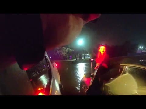 Florida deputy rescues teenager from car on flooded street