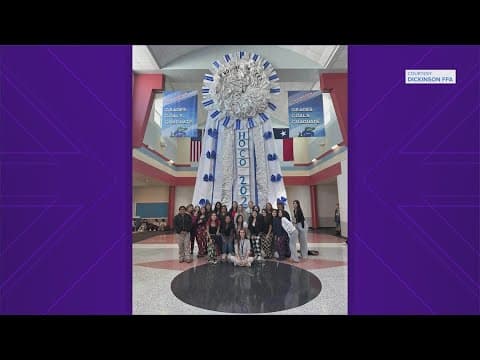 Dickinson High School goes BIG on homecoming, including this massive mum