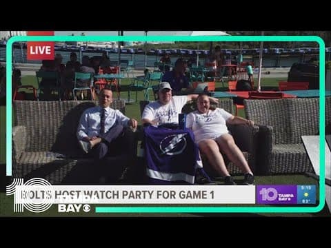 Tampa Bay Lightning host watch party for Game 1 of first round in the NHL playoffs