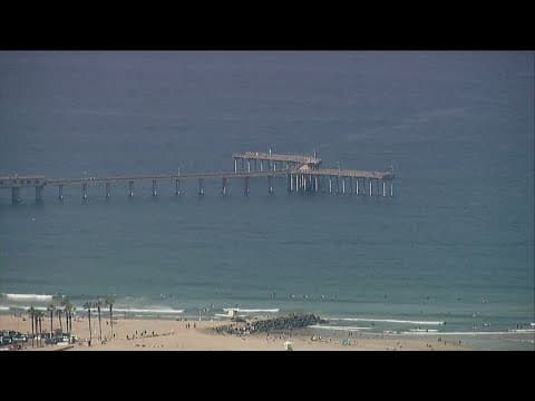 Notice for demolition posted at Ocean Beach Pier