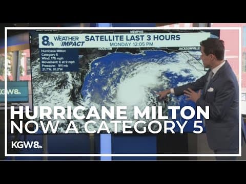 Hurricane Milton strengthens to Category 5 hurricane
