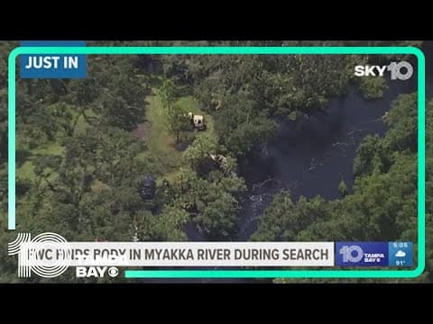 Body found in search for missing person on Myakka River