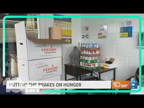 Local auto repair shop puts the brakes on hunger through food drive