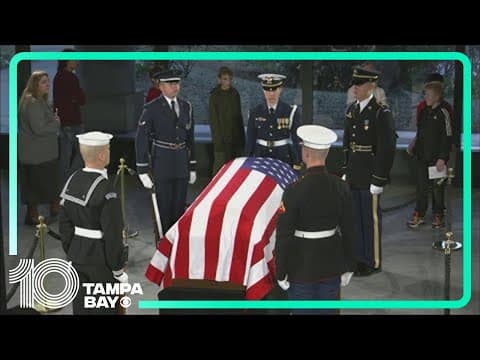 Former President Jimmy Carter makes final journey to Washington