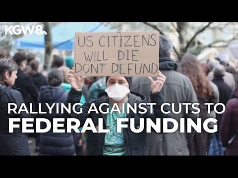 Day of Action: Two Portland rallies stand against Trump’s federal program cuts