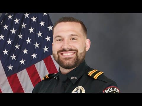 'Rest in Peace, my love' | Wife of slain Texas officer gives emotional speech at his funeral