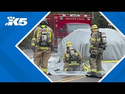 Electric vehicle fire in Granite Falls