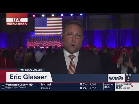Fans are energized at Trump's Watch Party in West Palm Beach