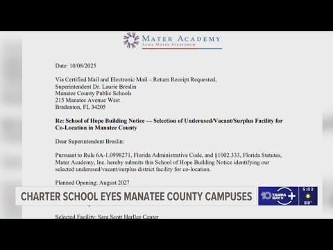 Manatee County Schools gets unexpected charter school request before new Florida rules take effect