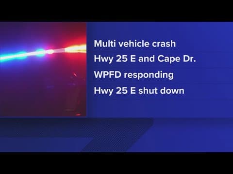 Highway 25 shut down in White Pine due to multi-vehicle crash