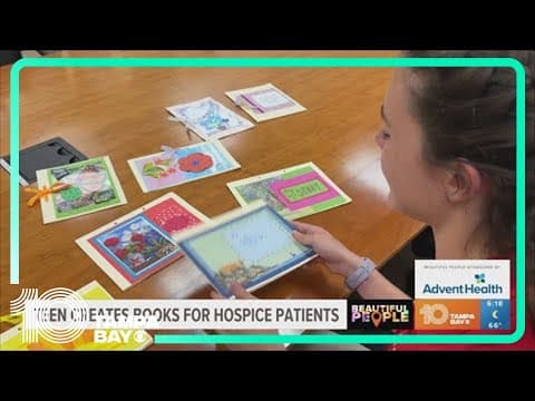 Beautiful People: Florida teen makes 'Legacy Books' for hospice patients and families