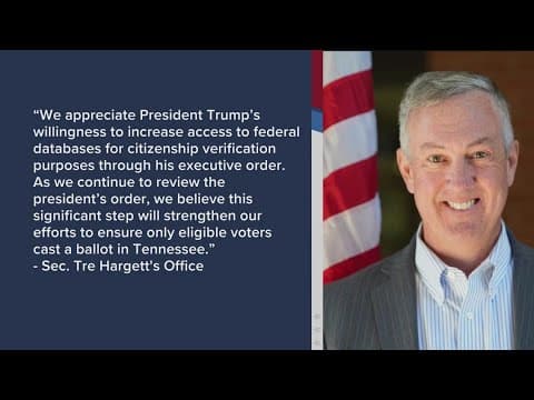 Sec. of State's Office says Trump's executive order on election security strengthens their efforts