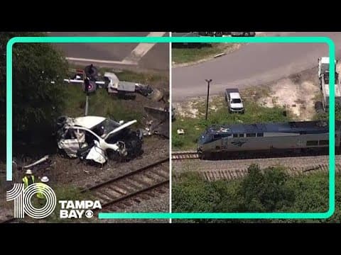 Train and SUV collide in Tampa