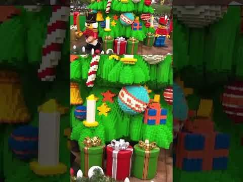 The holiday spirit is in full swing at Legoland with a new 35-foot-tall Lego Christmas tree!
