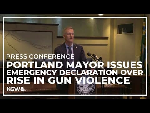 Portland Mayor Wheeler discusses rise in gun violence