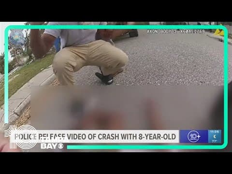 Bodycam footage shows officer crash into 8-year-old boy on dirt bike