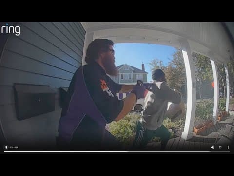 Robbery of Indianapolis package delivery driver captured on camera