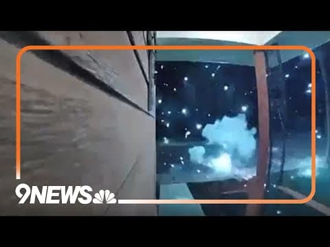 WATCH: Fireworks explode near door of Denver home