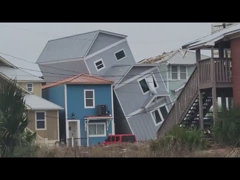 Possible tornado damage near Panama City