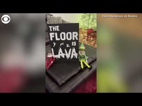 Mom sets up elaborate scenes for Elf on the Shelf