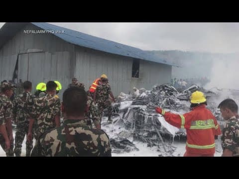 Plane crashes in Nepal, killing 18 people onboard