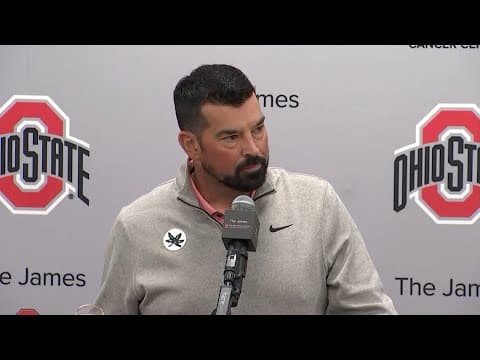 Ohio State head coach Ryan Day holds weekly press conference, talks about off week expectations