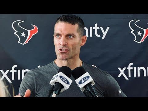 Houston Texans GM Nick Caserio speaks as training camp kicks off