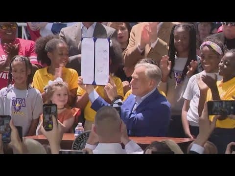 Proponents celebrate Greg Abbott signing Texas' school voucher bill