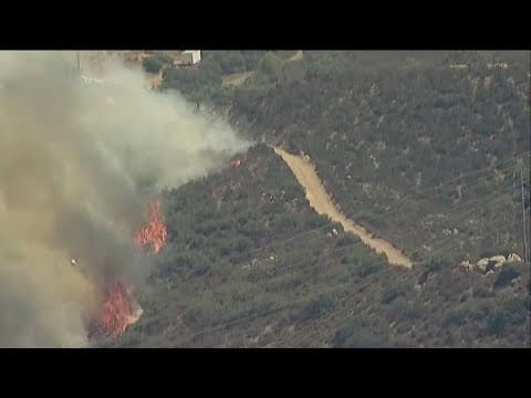 Homeless suspect arrested for allegedly starting wildfires in eastern San Diego County