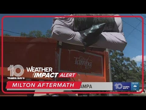 Hurricane Milton storm debris drop-off, collection starts in Tampa Bay area